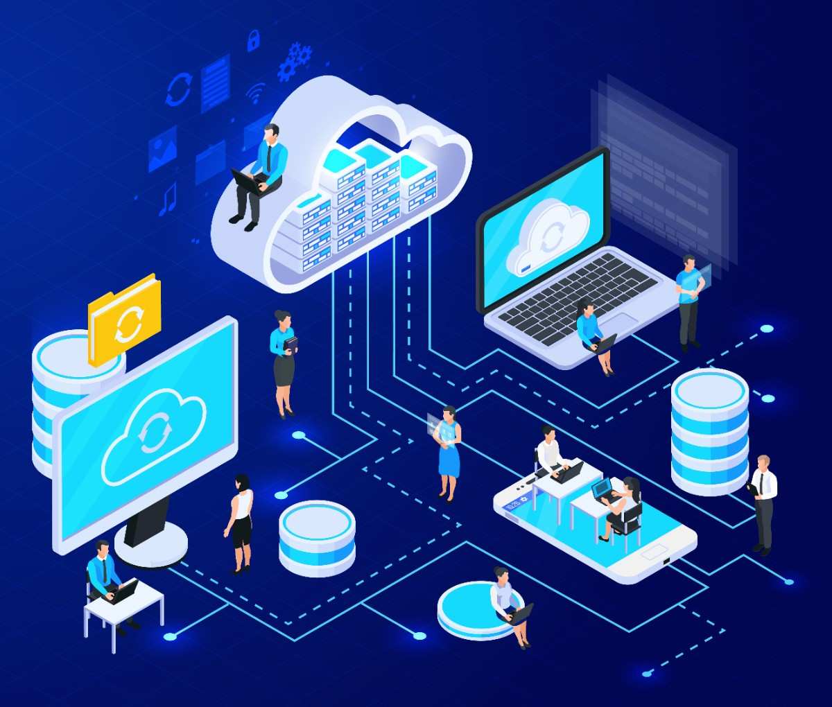 Cloud infrastructure services and cloud computing solutions for secure data management, cloud migration, and enterprise scalability