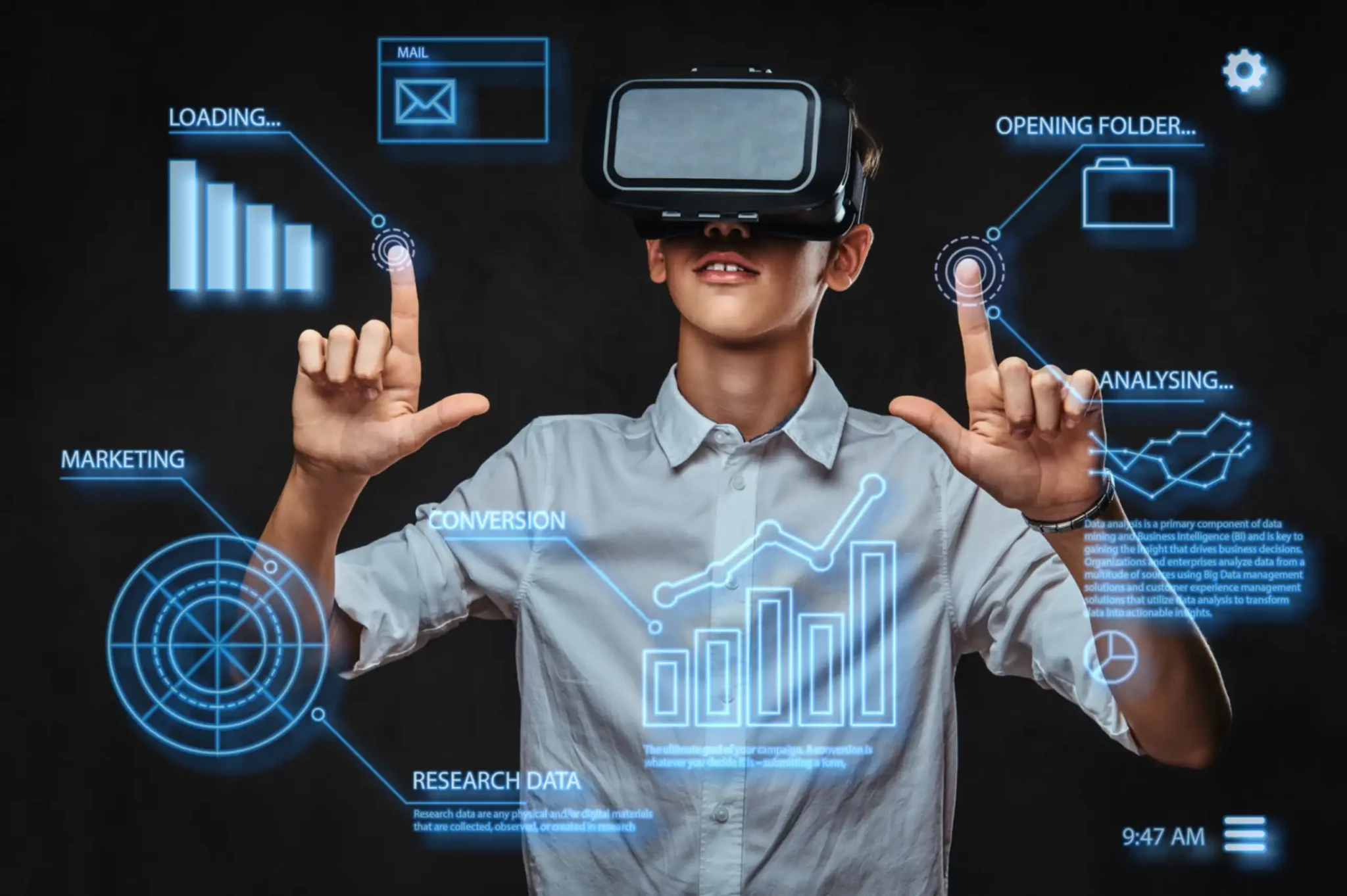 AR and VR application development services for immersive digital experiences, virtual training, and extended reality solutions